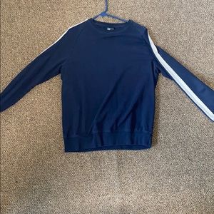 H&M Lightly Worn Navy/White Striped Sleeve Sweater